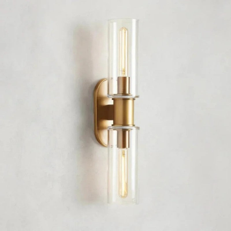 Harvial 2-Light Clear Glass Wall Sconce