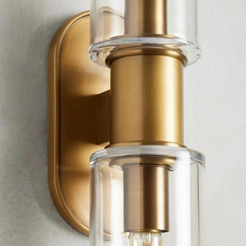 Harvial 2-Light Clear Glass Wall Sconce