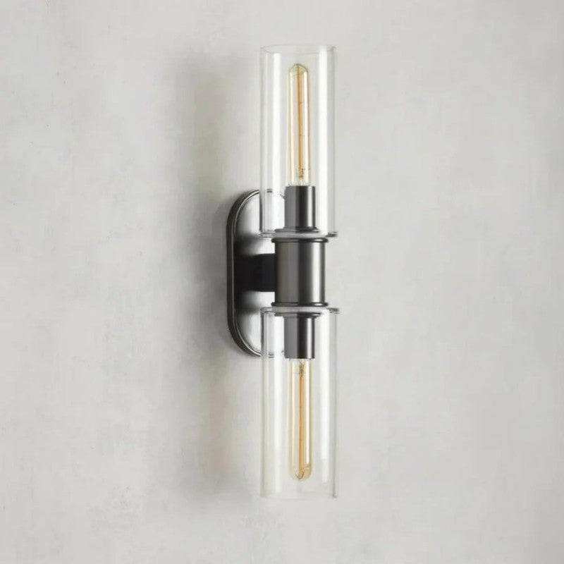 Harvial 2-Light Clear Glass Wall Sconce