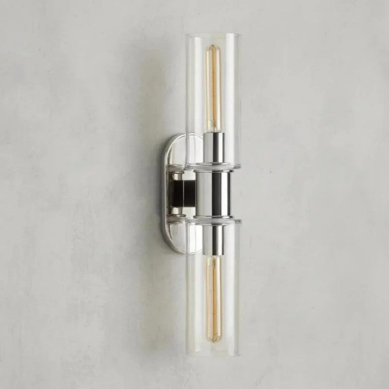Harvial 2-Light Clear Glass Wall Sconce