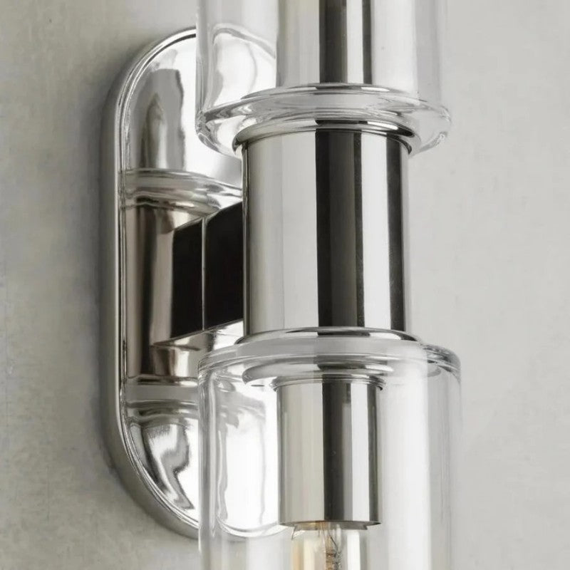 Harvial 2-Light Clear Glass Wall Sconce