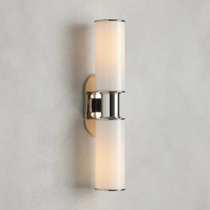 Harvial 2-Light Milk Glass Wall Sconce