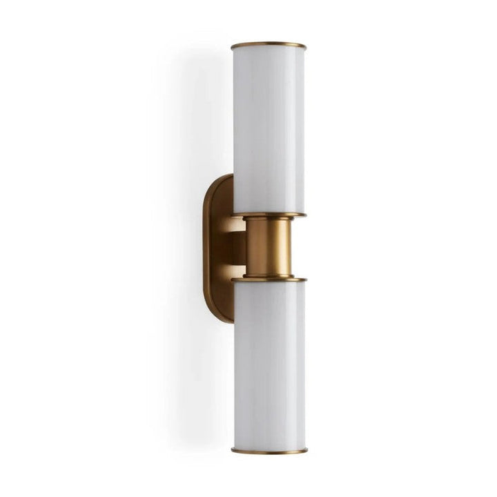 Harvial 2-Light Milk Glass Wall Sconce