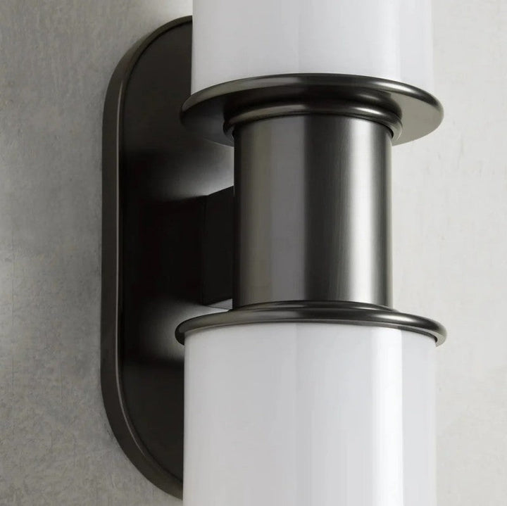 Harvial 2-Light Milk Glass Wall Sconce