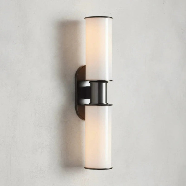 Harvial 2-Light Milk Glass Wall Sconce