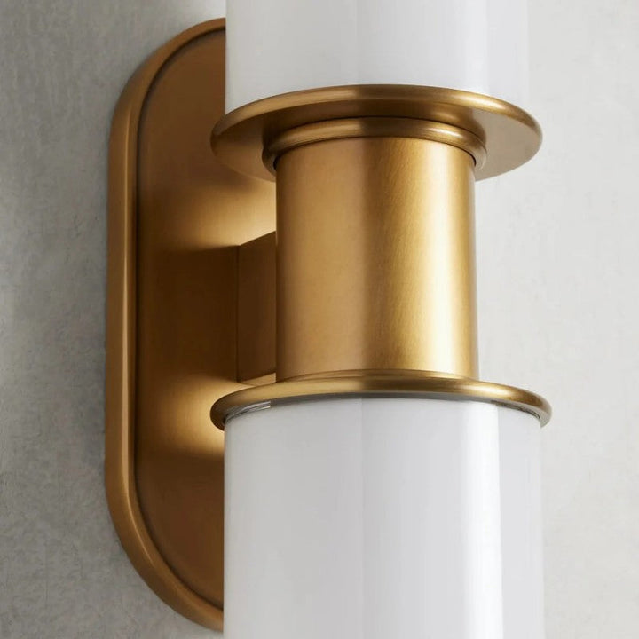 Harvial 2-Light Milk Glass Wall Sconce