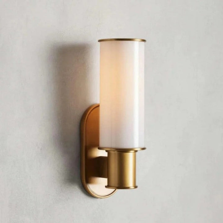 Harvial Milk Glass Wall Sconce