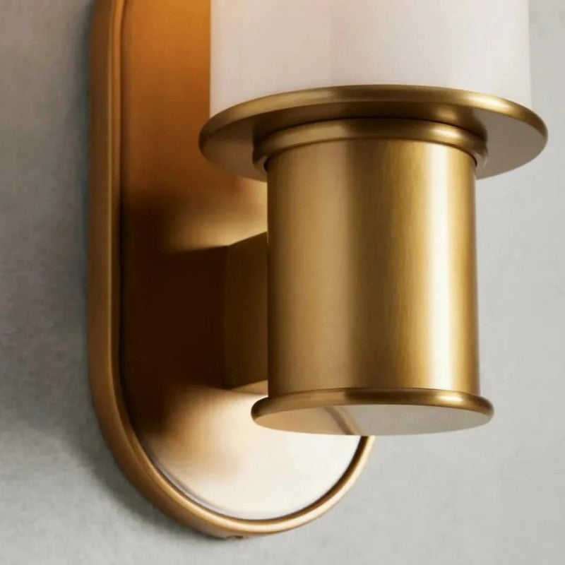 Harvial Milk Glass Wall Sconce