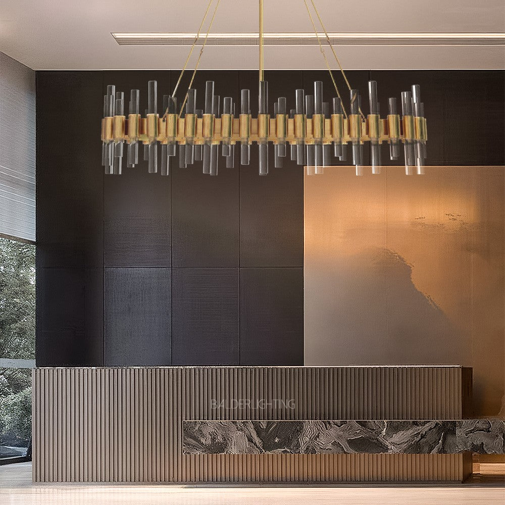 Hasnie Oval Chandelier 43"