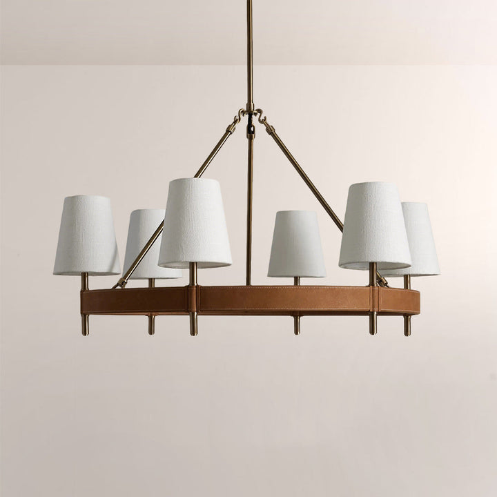Hasting Round Brass Chandelier