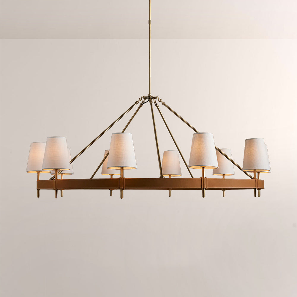 Hasting Round Brass Chandelier