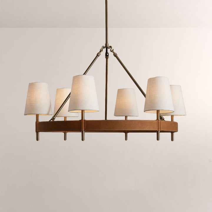 Hasting Round Brass Chandelier