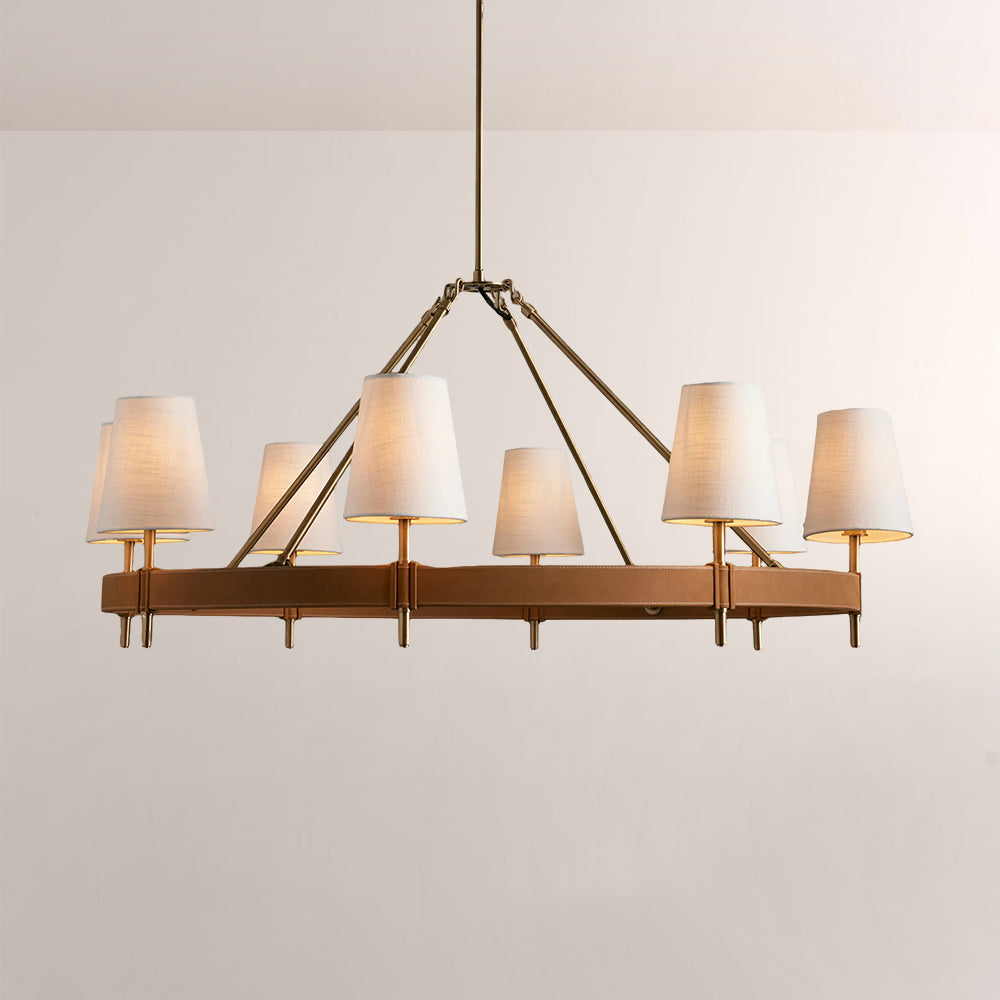 Hasting Round Brass Chandelier