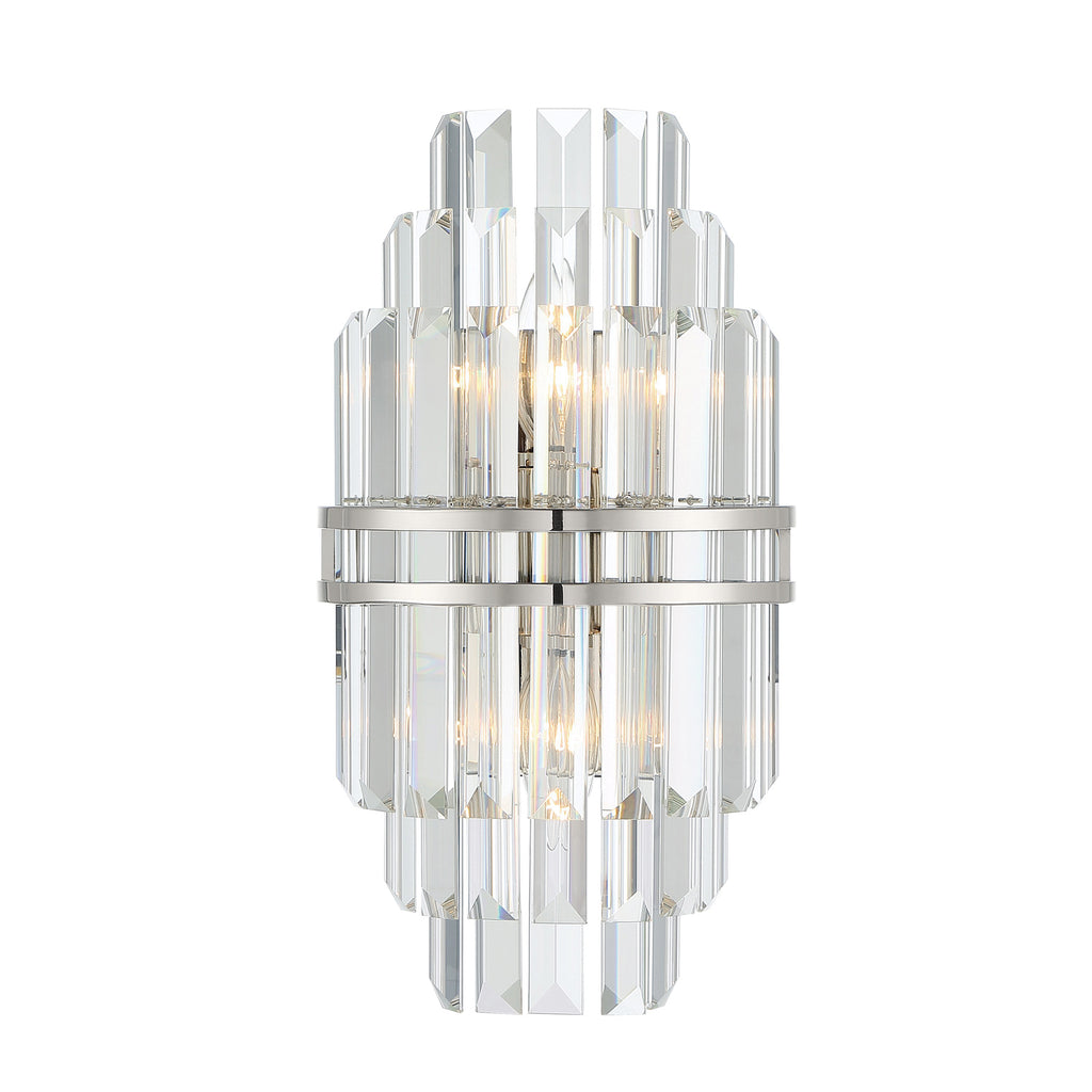 Hayes Crystal 2 Light Wall Sconce