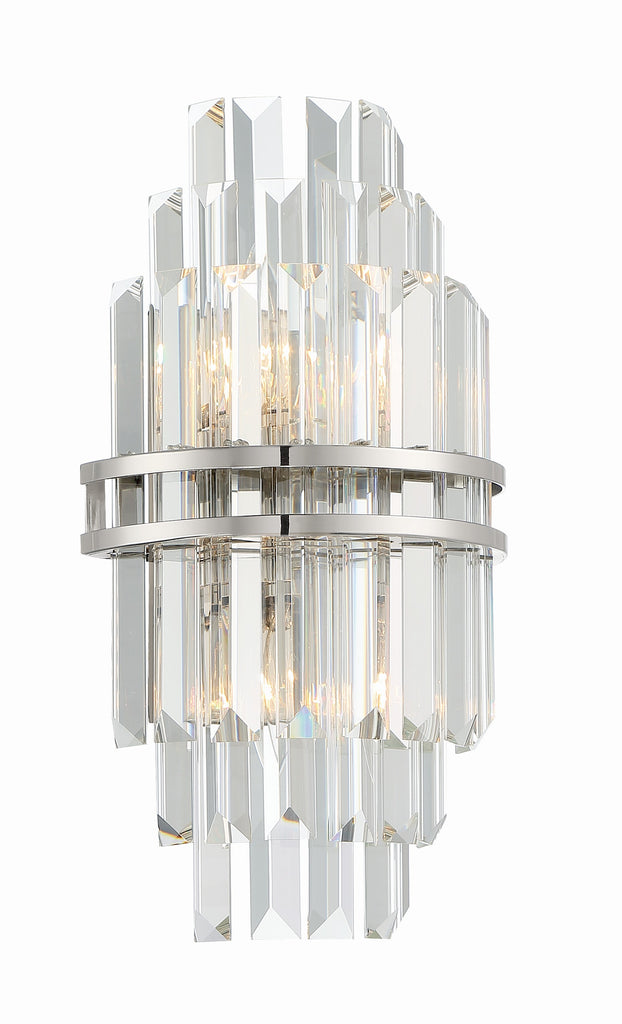 Hayes Crystal 2 Light Wall Sconce