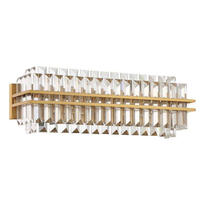 Hayes Crystal 4 Light Bathroom Wall Sconce