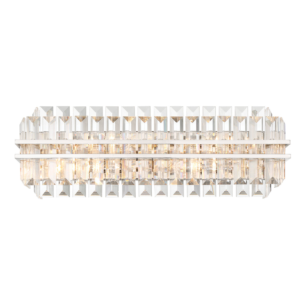 Hayes Crystal 4 Light Bathroom Wall Sconce