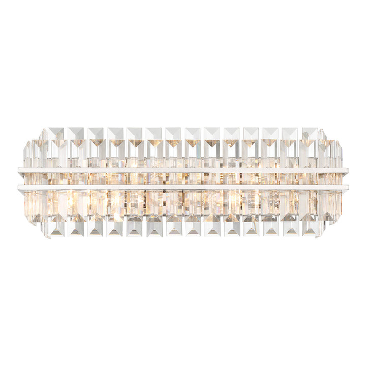 Hayes Crystal 4 Light Bathroom Wall Sconce