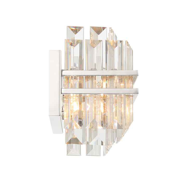 Hayes Crystal 4 Light Bathroom Wall Sconce