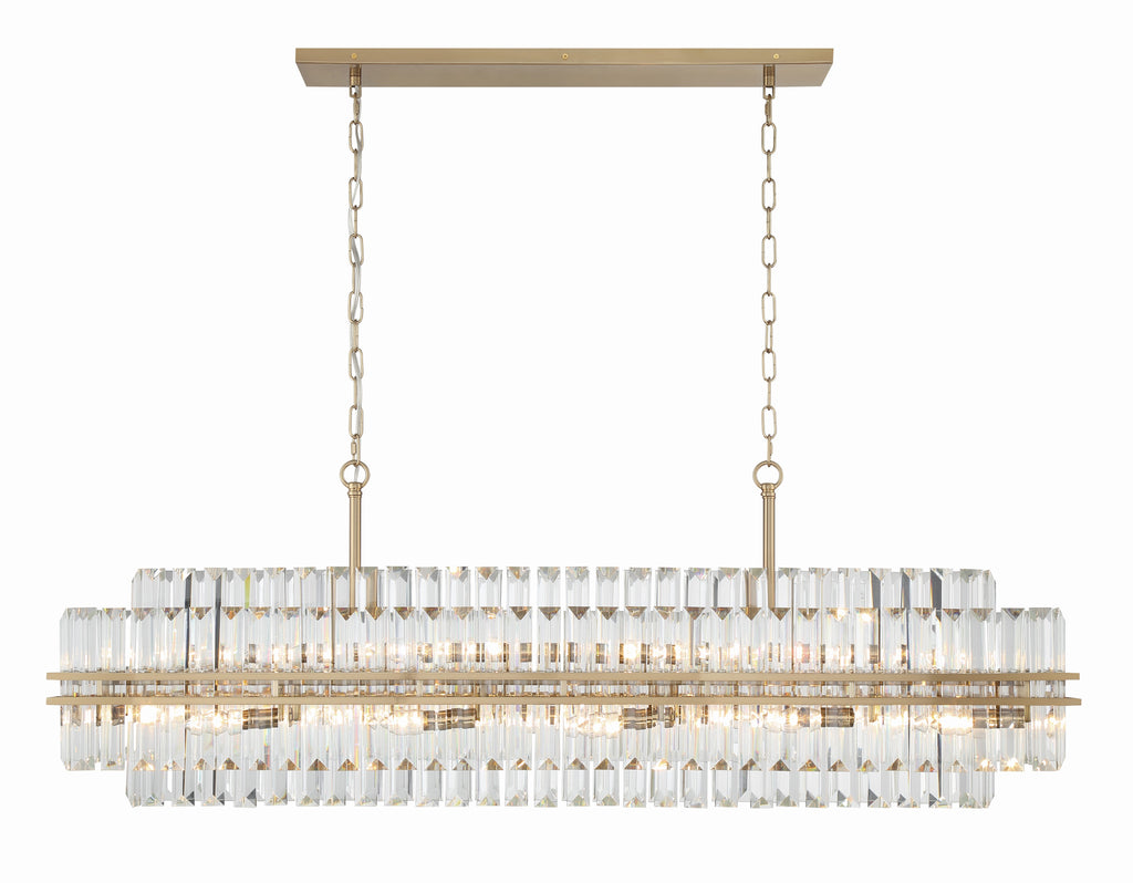 Herry Rectangular Crystal 16 Light Chandelier,Crystorama Lighting ...