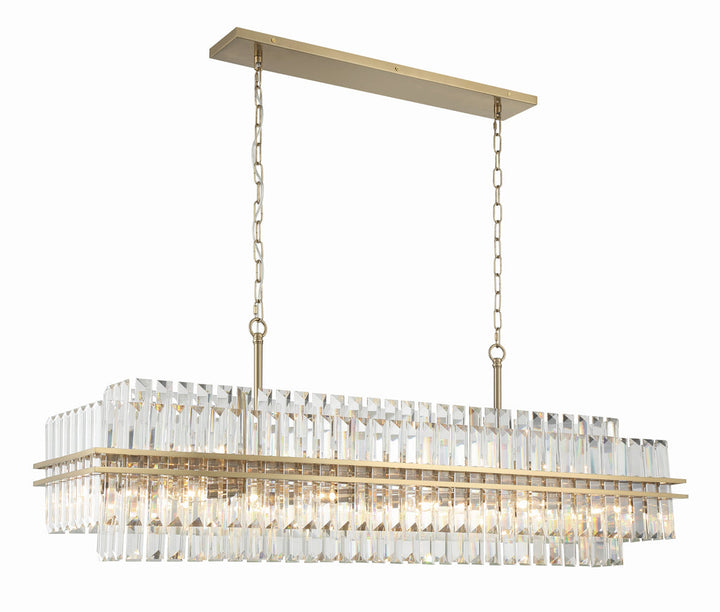 Hayes Rectangular Crystal 16 Light Chandelier