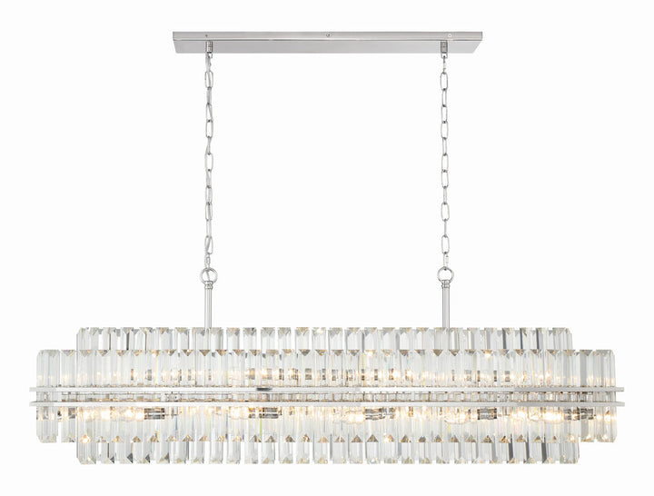 Hayes Rectangular Crystal 16 Light Chandelier