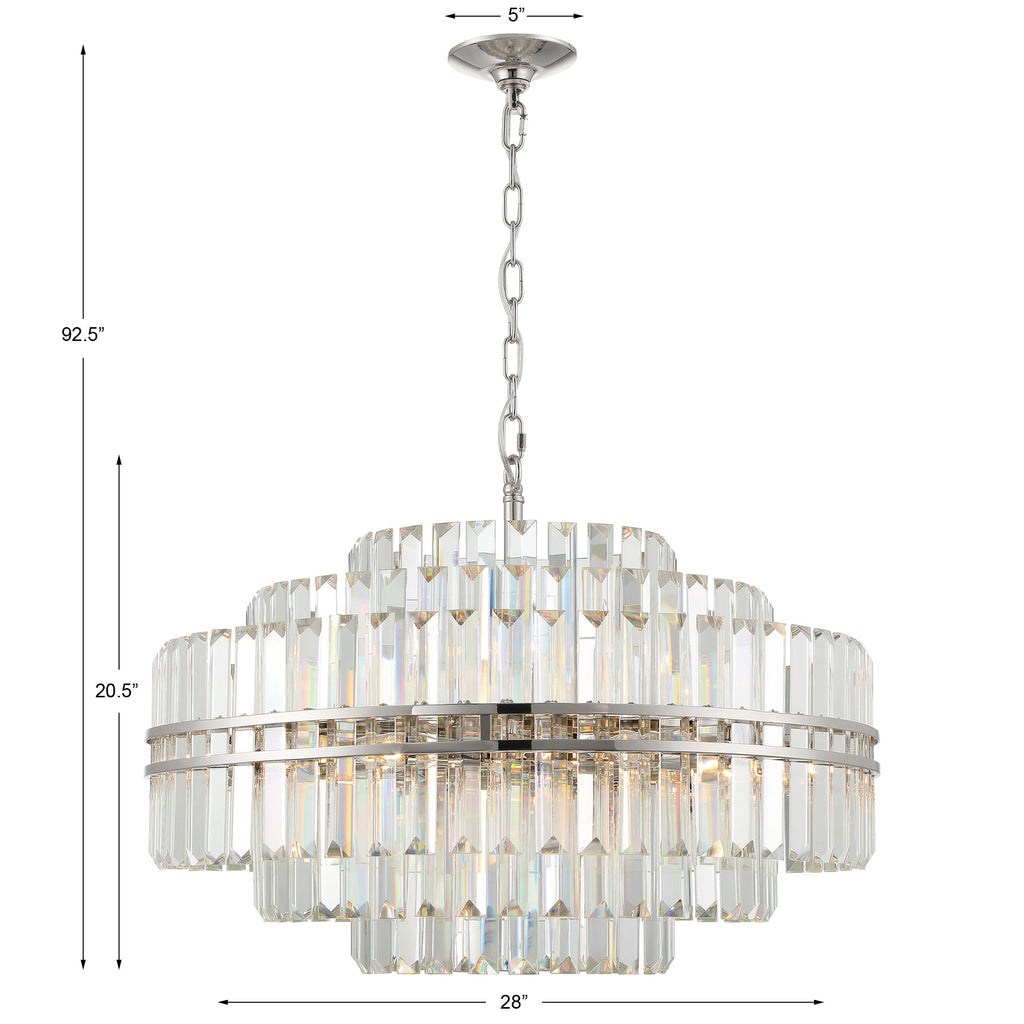 Hayes Round Crystal 16 Light Chandelier