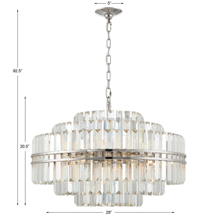 Hayes Round Crystal 16 Light Chandelier