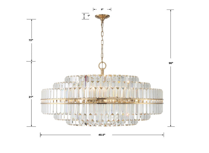 Hayes Round Crystal 32 Light Chandelier