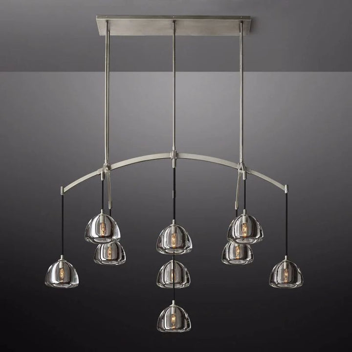 Hemisphere Linear Chandelier 54''