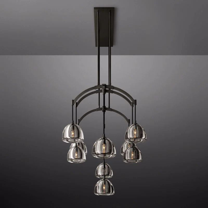 Hemisphere Linear Chandelier 54''