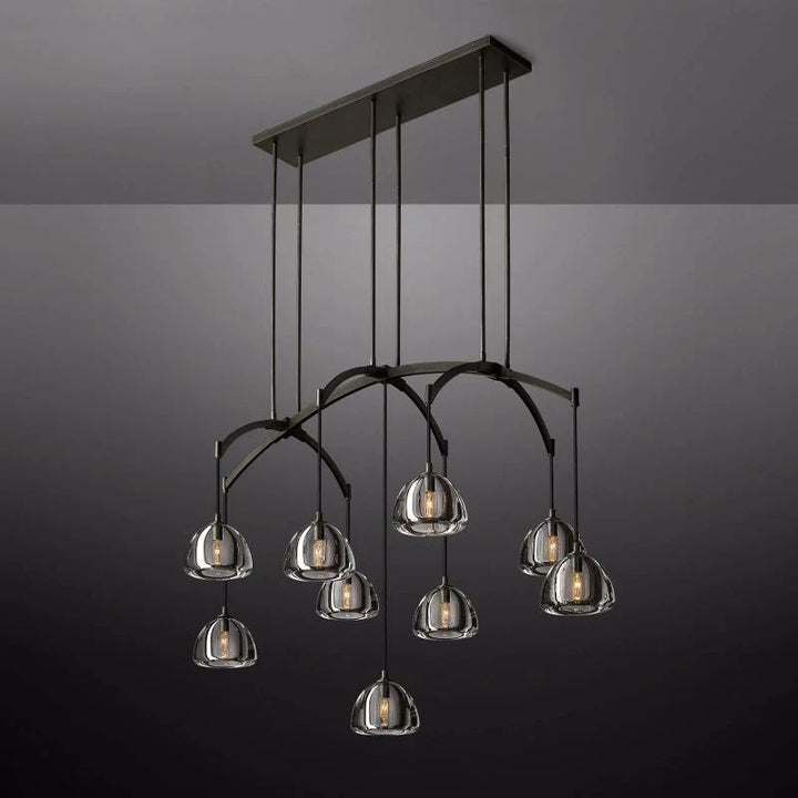 Hemisphere Linear Chandelier 54''