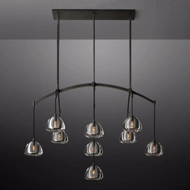 Hemisphere Linear Chandelier 54''