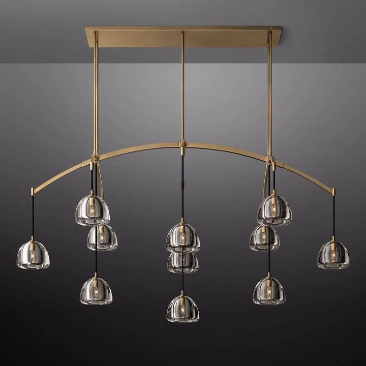 Hemisphere Linear Dining Room Chandelier 72''
