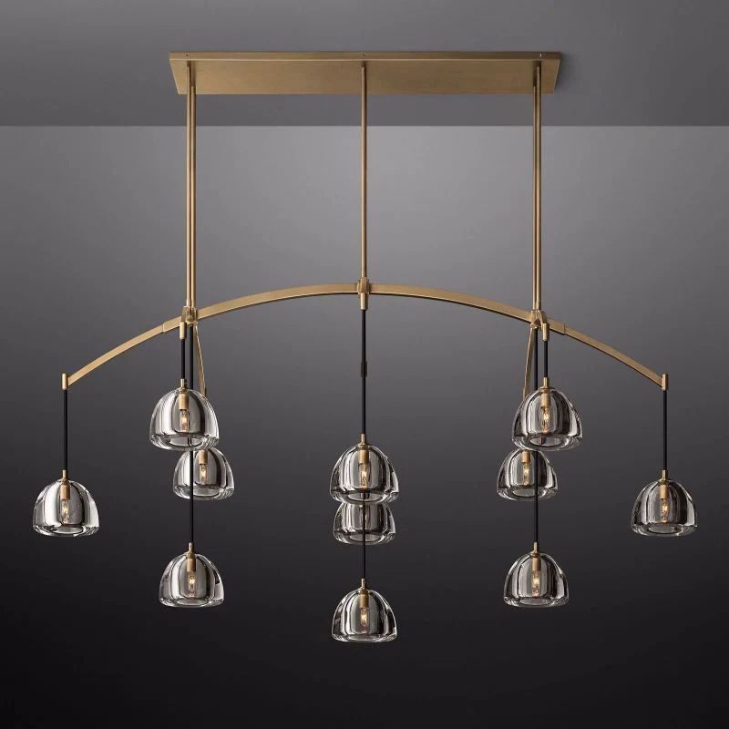 Hemisphere Linear Dining Room Chandelier 72''