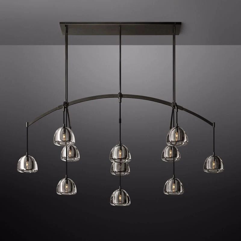 Hemisphere Linear Dining Room Chandelier 72''