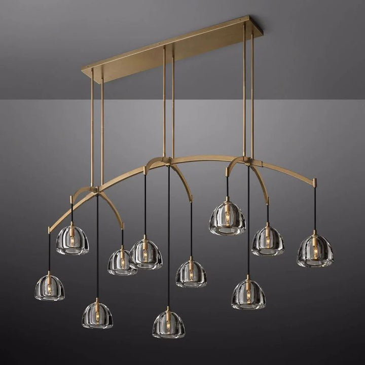 Hemisphere Linear Dining Room Chandelier 72''