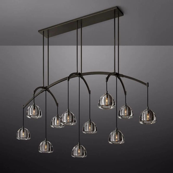 Hemisphere Linear Dining Room Chandelier 72''