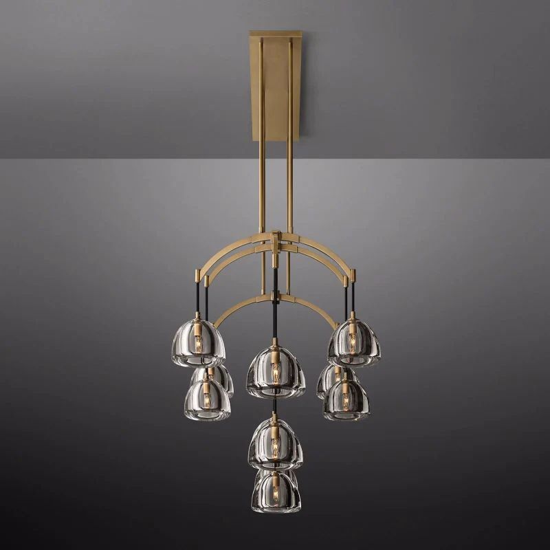 Hemisphere Linear Dining Room Chandelier 72''