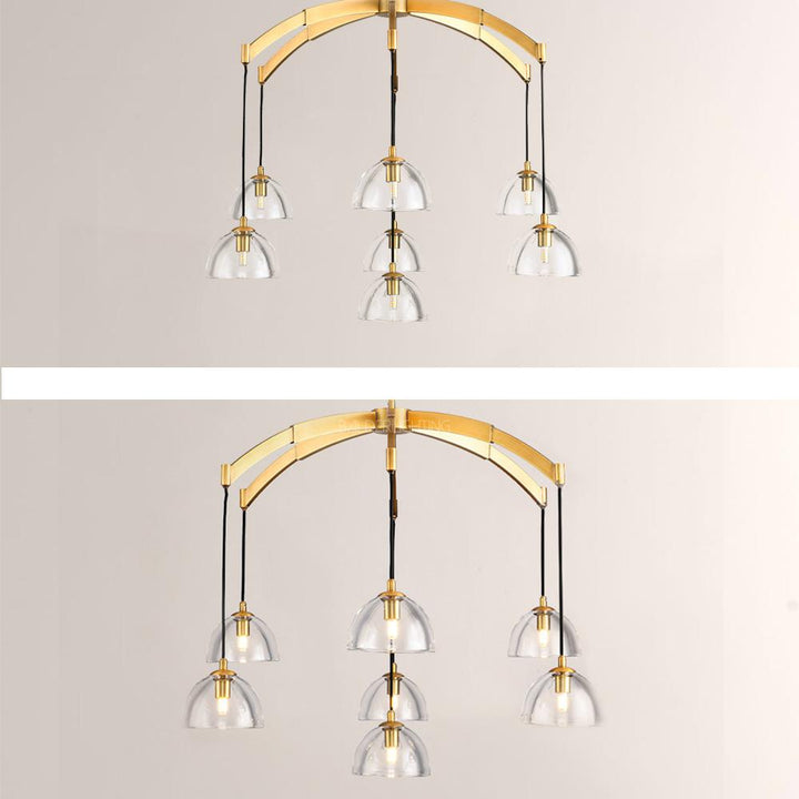 Hemisphere Round Chandelier 36"