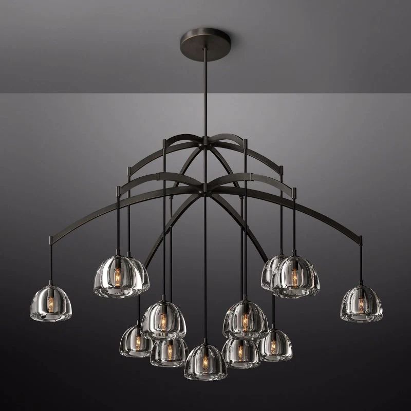 Hemisphere Round Living Room Chandelier 60''