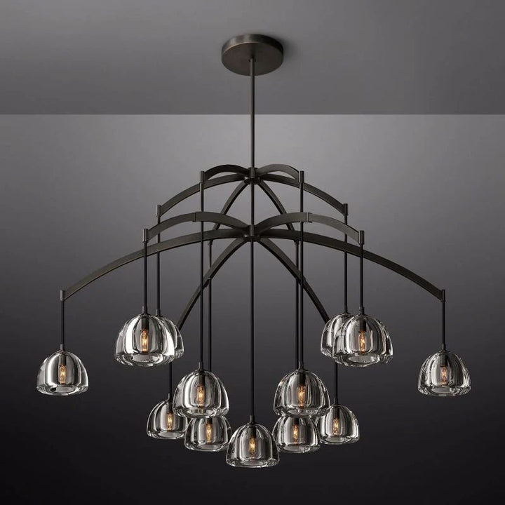 Hemisphere Round Living Room Chandelier 60''
