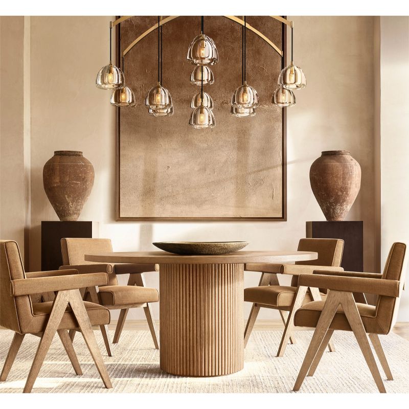 Hemisphere Round Living Room Chandelier 60''