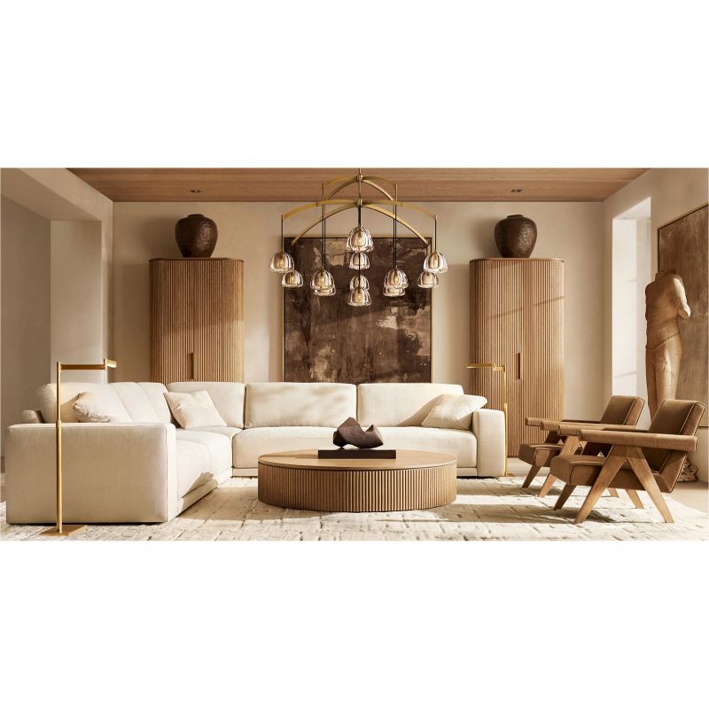 Hemisphere Round Living Room Chandelier 60''