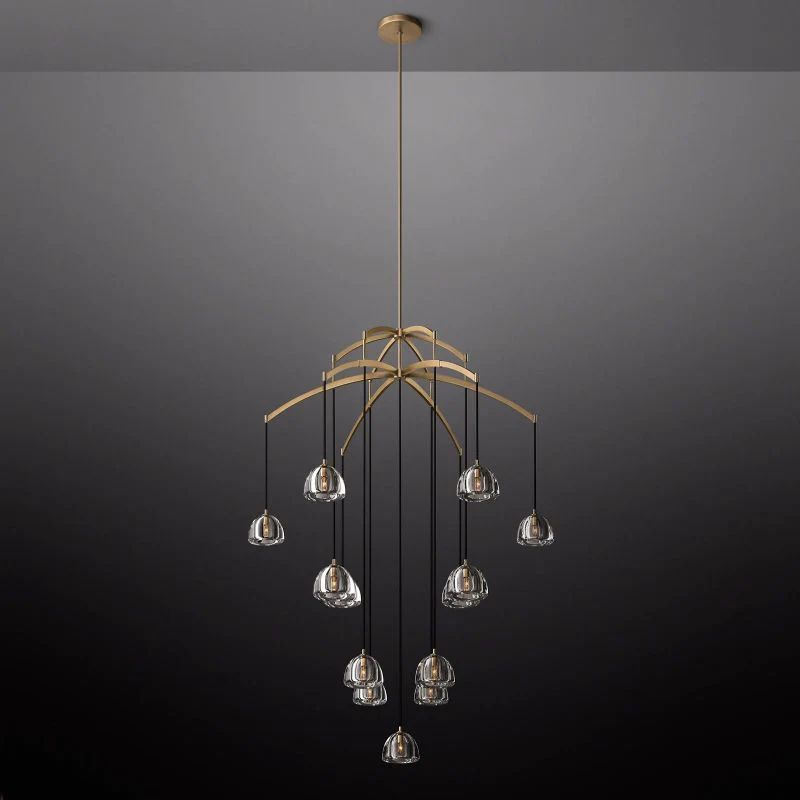 Hemisphere Round Living Room Chandelier 60''