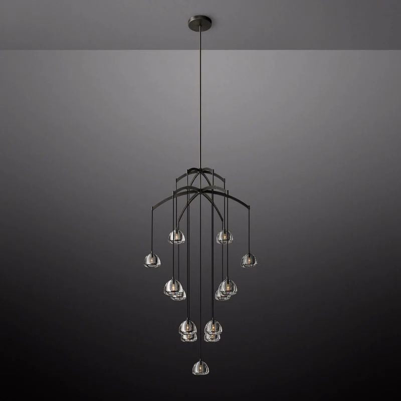 Hemisphere Round Living Room Chandelier 60''