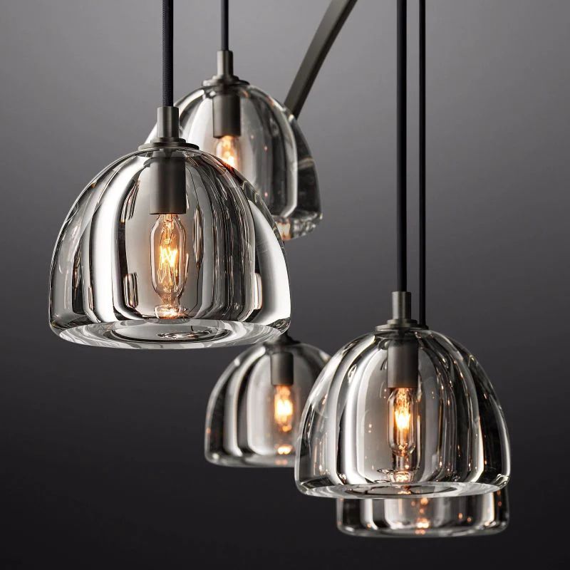 Hemisphere Round Living Room Chandelier 60''