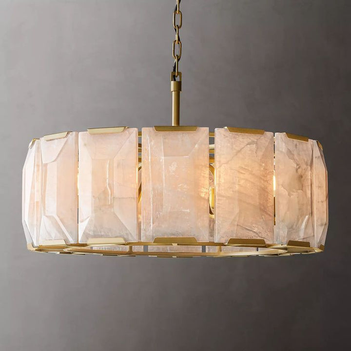 Paula Calcite Round Chandelier