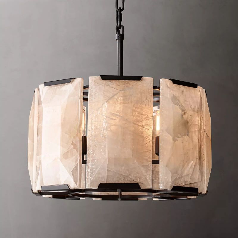 Paula Calcite Round Chandelier