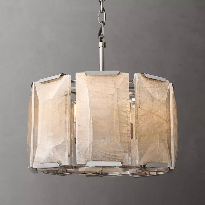 Paula Calcite Round Chandelier